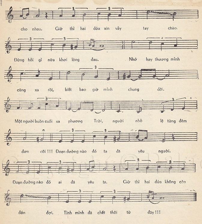 Sheet nhạc Xin Vẫy Tay Chào 2